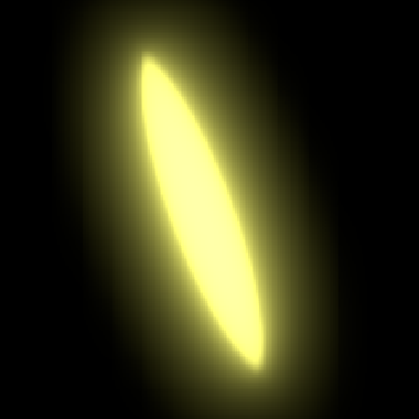 A close-up of a light in the scene with the Bicubic Upsampling effect.