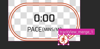 Move the trackView image across the track.