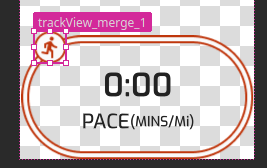 Move the trackView image across the track.