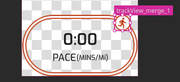 Move the trackView image across the track.