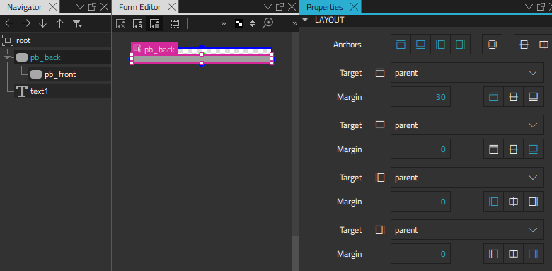 Progress bar background in the 2D view