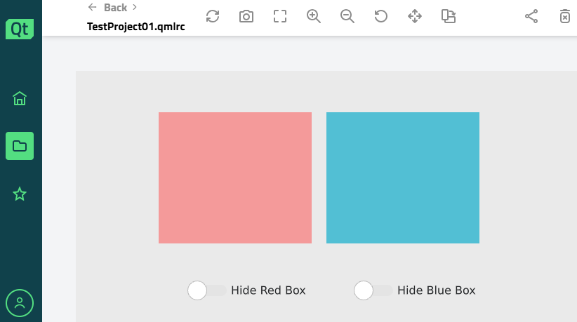 Qt Design Viewer example.
