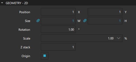 2D Geometry properties