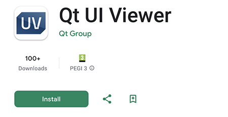 Qt UI Viewer in the Google Play Store