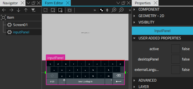 SimpleKeyboard component
