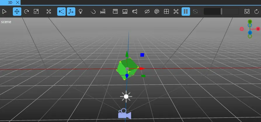 The 3D view in move mode
