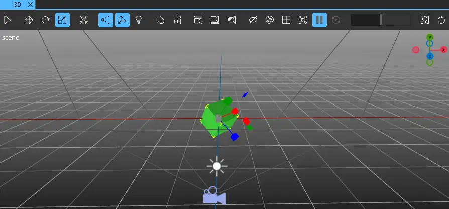 The 3D view in scale mode