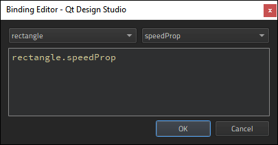 The Binding Editor window