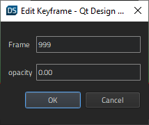 Edit Keyframe dialog