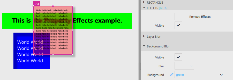 Applying Background Blur