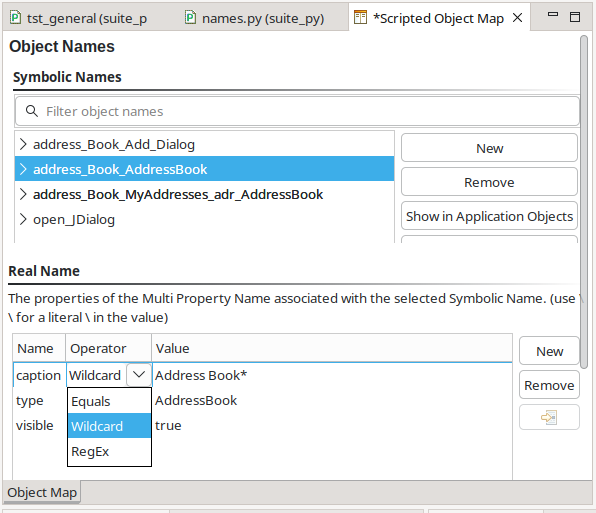 {Editing an Object Map entry}