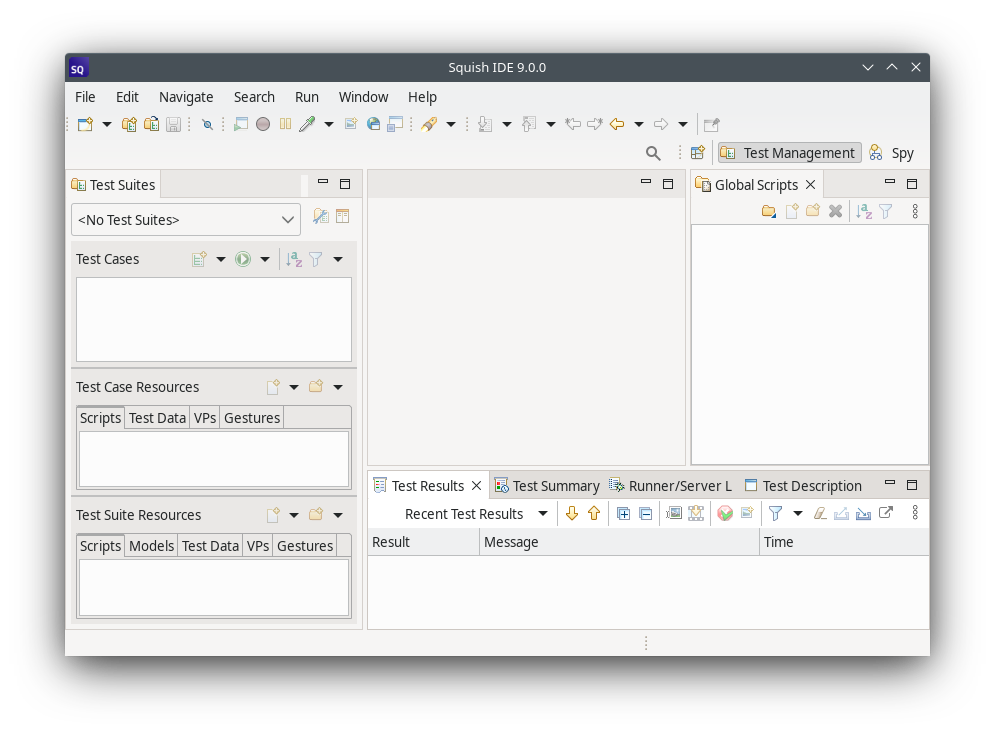 The \squishide with no Test Suites